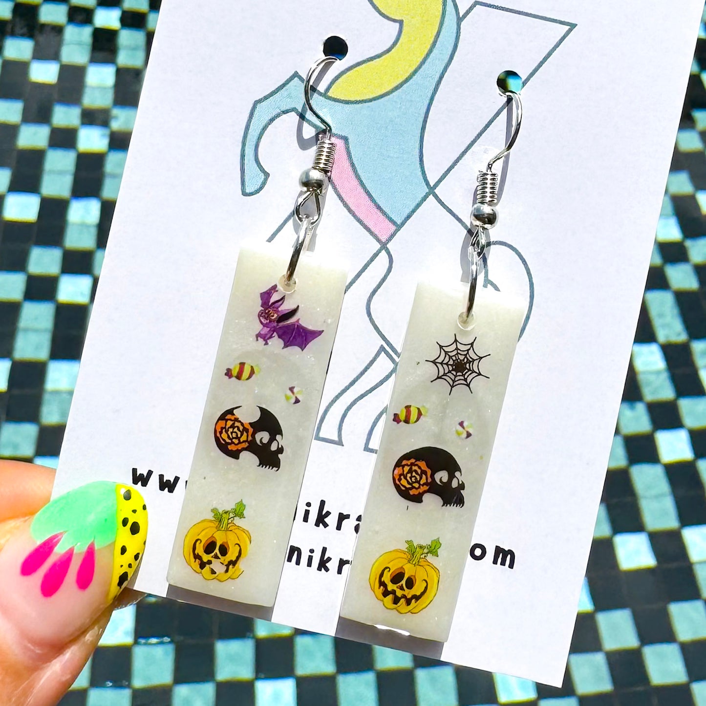 Halloween ~ Slenders | Handmade resin earrings