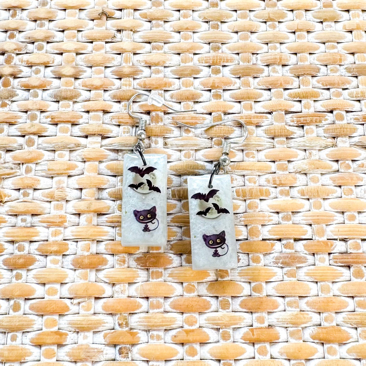 Halloween ~ Bricks | Handmade resin earrings