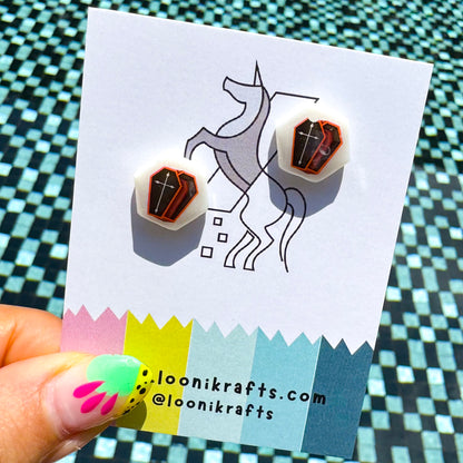 Halloween ~ studs | Handmade resin earrings