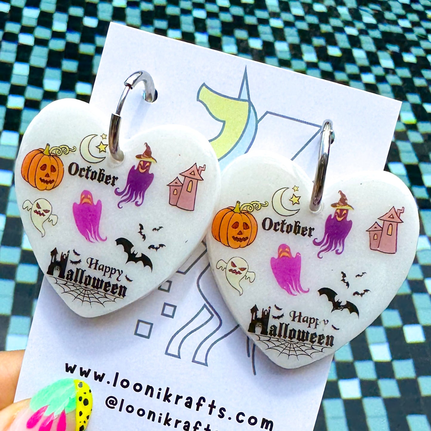 Happy Halloween ~ Amorito | Handmade resin earrings