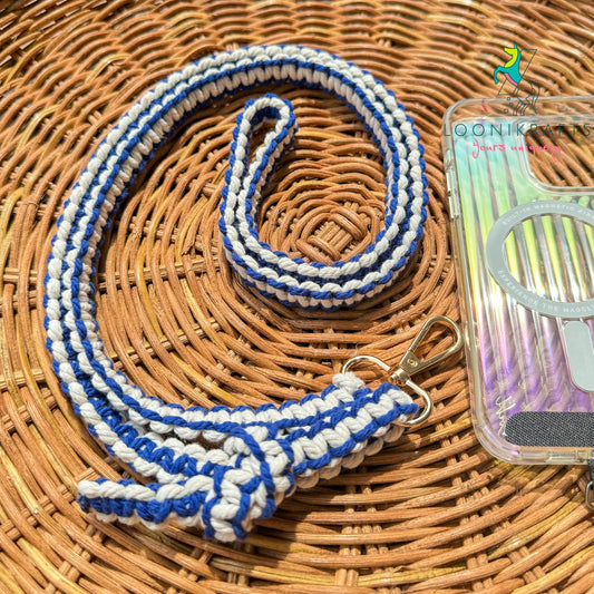 Macrame phone body strap | Adjustable boho-chic handmade accessories