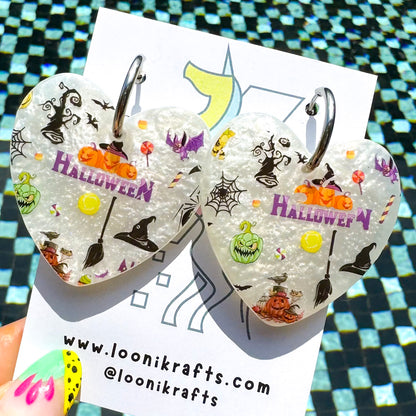 Halloween ~ Amorito | Handmade resin earrings