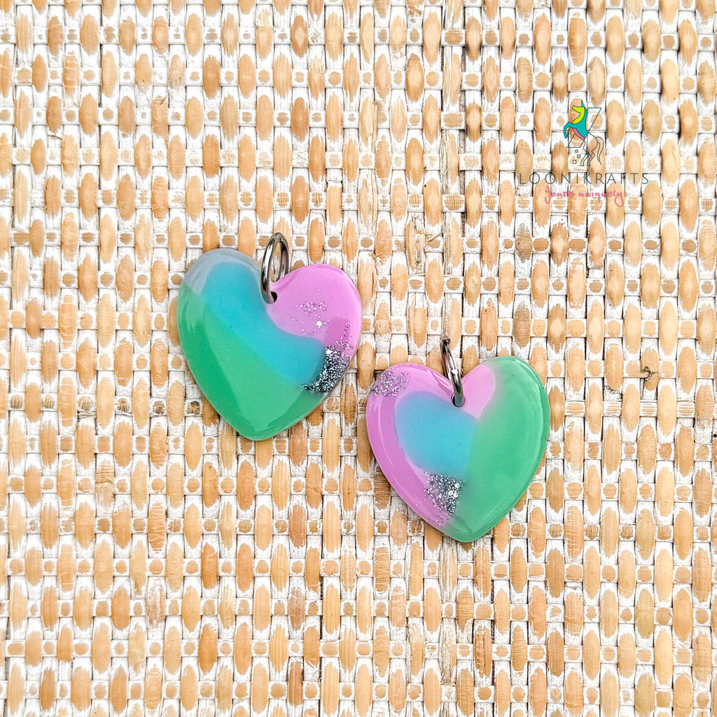 DRZ ~ Amorito | Colourful handmade resin earrings