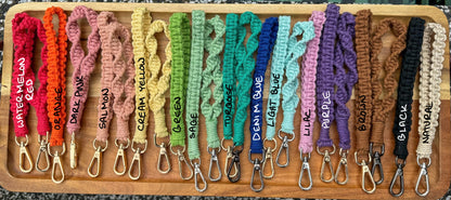 Macrame wristlet keychain | Boho-chic accessories | custom handmade macrame