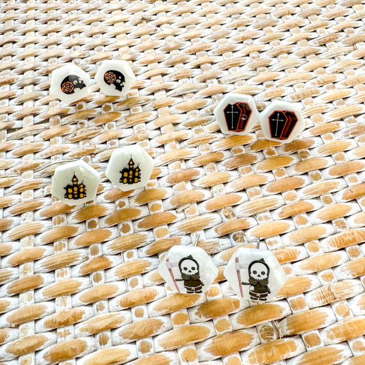 Halloween ~ studs | Handmade resin earrings